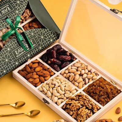 HyperFoods® Diwali Gifts For Family and Friends Corporate Gifts Dry Fruits Gifts Dry Fruits Combo Pack Gift Hamper Dry Fruit Gift Pack Diwali Gift pack Corporate Gifts For Employees Pack of 6 DryFruits